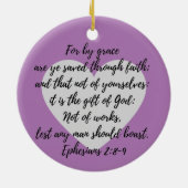 Voor Grace heb je keramische versiering opgeslagen Keramisch Ornament (Achterkant)