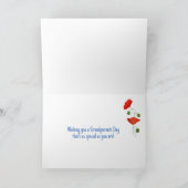 Voor Gramps Grootouders Dag met Rode Klaprozen Kaart (Binnen)