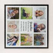 Voor Grandma 8 Photos en Quote Custom Faux Canvas Legpuzzel (Horizontaal)