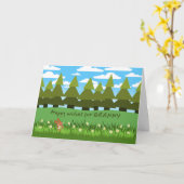 Voor Granny Birthday Cute Bunny met Daisy Kaart (Gele Bloem)