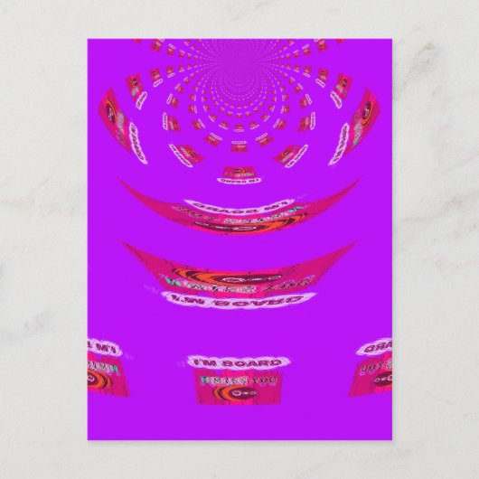 Voor grappig dat ik je mis... briefkaart (Voorkant)