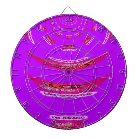 Voor grappig dat ik je mis... dartbord (Voorkant)