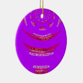 Voor grappig dat ik je mis... keramisch ornament (Rechts)