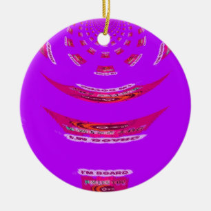 Voor grappig dat ik je mis... keramisch ornament