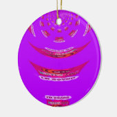 Voor grappig dat ik je mis... keramisch ornament (Links)