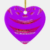 Voor grappig dat ik je mis... keramisch ornament (Voorkant)