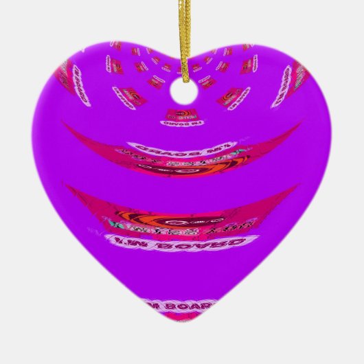 Voor grappig dat ik je mis... keramisch ornament (Voorkant)