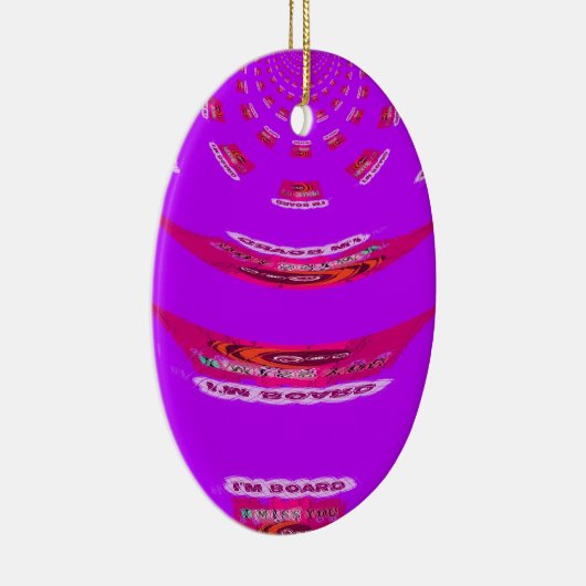 Voor grappig dat ik je mis... keramisch ornament (Rechts)