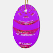 Voor grappig dat ik je mis... keramisch ornament (Links)