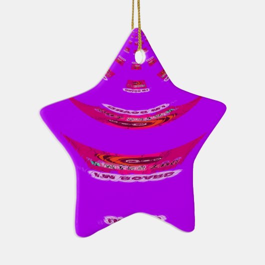 Voor grappig dat ik je mis... keramisch ornament (Rechts)