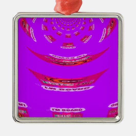 Voor grappig dat ik je mis... metalen ornament (Voorkant)