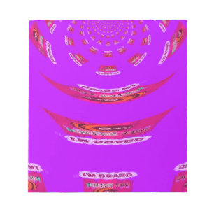 Voor grappig dat ik je mis... notitieblok