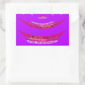 Voor grappig dat ik je mis... rechthoekige sticker (Tas)