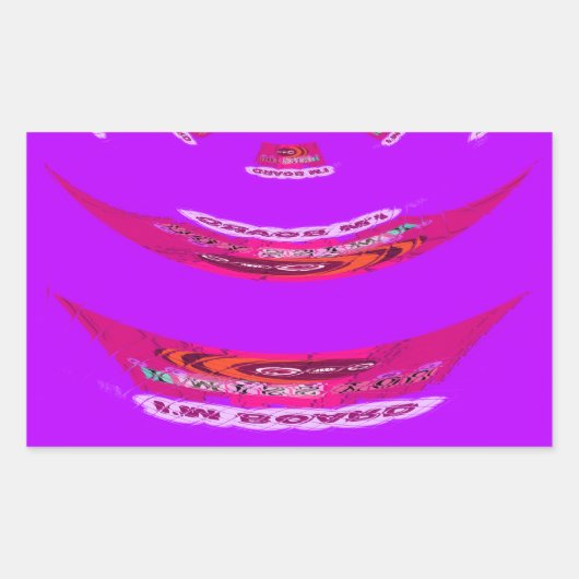 Voor grappig dat ik je mis... rechthoekige sticker (Voorkant)