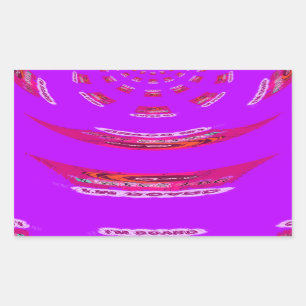 Voor grappig dat ik je mis... rechthoekige sticker