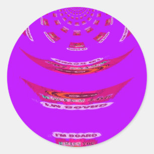 Voor grappig dat ik je mis... ronde sticker