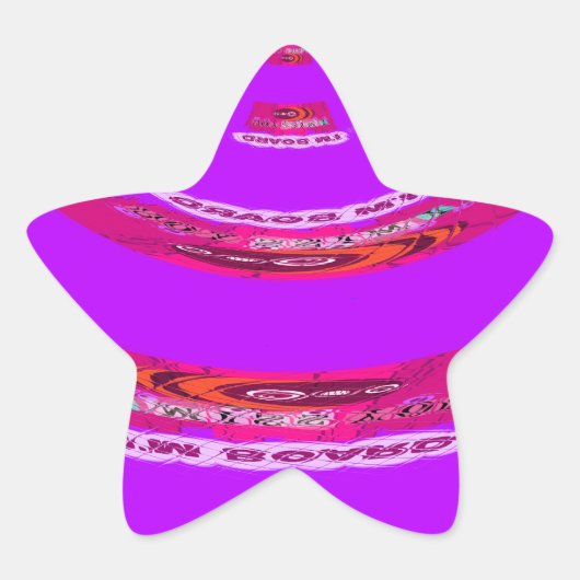 Voor grappig dat ik je mis... ster sticker (Voorkant)