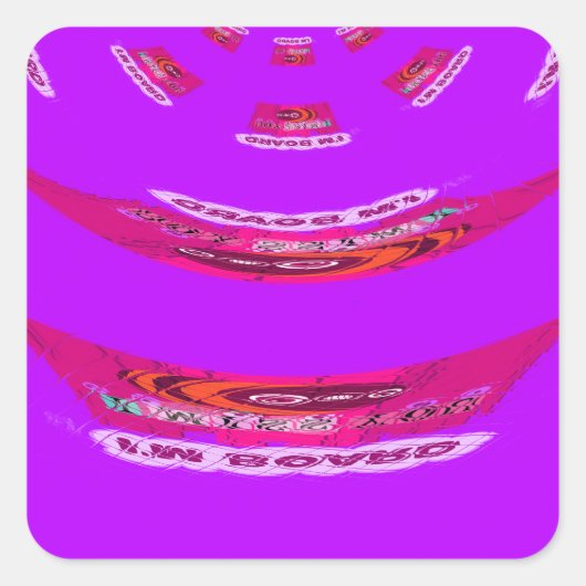 Voor grappig dat ik je mis... vierkante sticker (Voorkant)