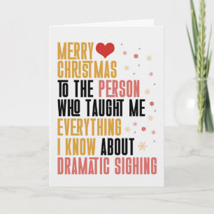 voor grappige kerst zus Sibling Humor Feestdagen Kaart