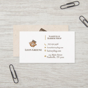 Voor Gro Barber Shop Visitekaartje