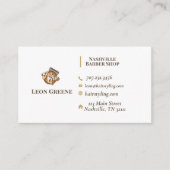 Voor Gro Barber Shop Visitekaartje (Voorkant)