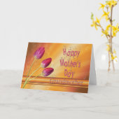 Voor grootmoeder, Moederdag, tulpen Kaart (Gele Bloem)