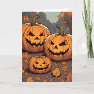 Voor grootouders Halloween Jack o' Lantern grijnst Kaart