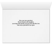 voor grootouders op de geboorte van een kleinzoon  (Binenzijde Horizontaal (Onderkant))