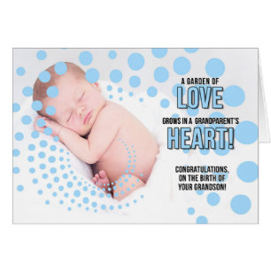 voor grootouders op de geboorte van een kleinzoon 