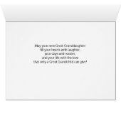 voor Grote Grootouders Nieuwe Grote Kleindochter (Binenzijde Horizontaal (Onderkant))