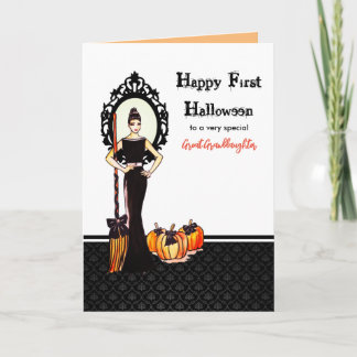 Voor Grote Kleindochter Eerste Halloween Lady Witc Kaart
