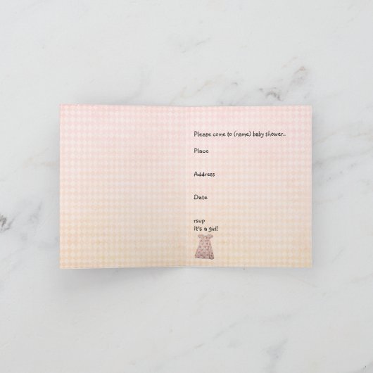 Voor haar...baby shower uitnodiging (Binnen)