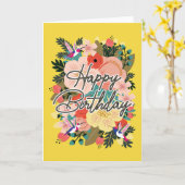 Voor haar bloemen en de vogelgriep op de Kaart (Gele Bloem)