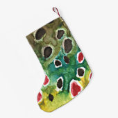 Voor haar bruine forel vliegen kleine kerstsok (Achterkant (Hangend))