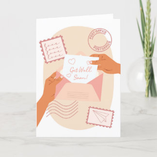 Voor haar die een bericht verzendt krijg goed Kaar Kaart