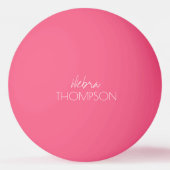 Voor haar een roze tafel-tennis-bal pingpongbal (Achterkant)