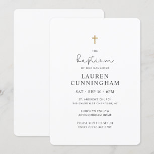 Voor haar eenvoudige moderne elegante cross-bap kaart