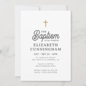 Voor haar eenvoudige, moderne goudblaasjesbrij kaart (Voorkant)