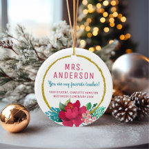 Voor haar favoriete kerstcadeautje voor leraren