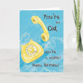 Voor haar Fun Classic Telephone Birthday Kaart (Voorkant)