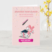 Voor haar Funny Tweezer Birthday Kaart (Gele Bloem)