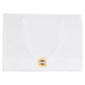 Voor haar gelukkige verjaardag Pink Rose Groot Cadeauzakje (Achterkant)