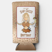 Voor Haar Grappige Cruise Beach Girly Vakantie Dri Seltzer Blikjeskoeler (Voorkant)