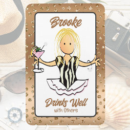 Voor haar grappige cruiseschip deur meisjes reis m magneet