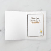 Voor haar grappige Sparkle Glam Any Age Verjaardag Kaart (Binnen)