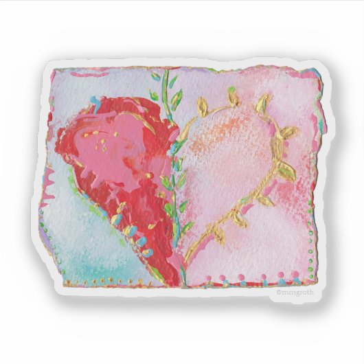 Voor haar hartSticker Sticker (Voorkant)