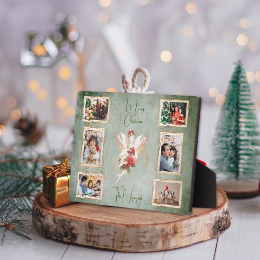 Voor haar kerst fee multi foto collage fotoplaat