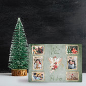 Voor haar kerst fee multi foto collage fotoplaat