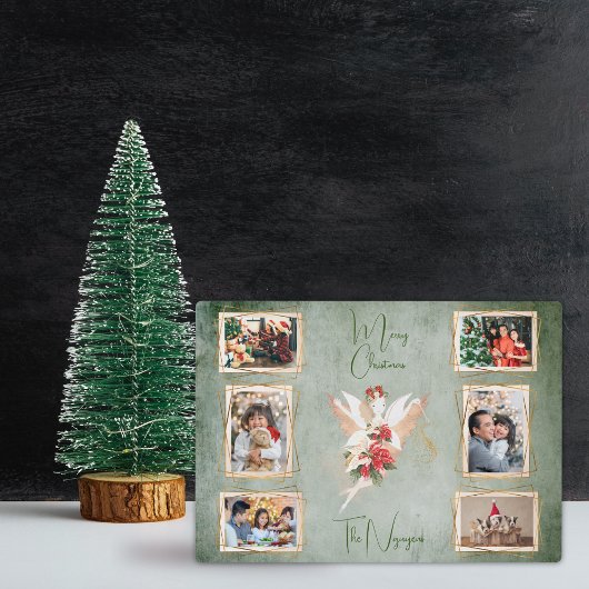 Voor haar kerst fee multi foto collage fotoplaat