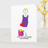 Voor haar krabbelige grappige sarcastische verjaar kaart (Gele Bloem)